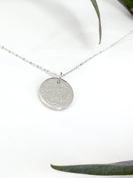 Abstract breastfeeding design necklace