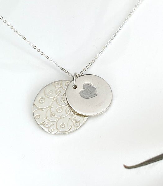 Breastfeeding milestone necklace - silver (6 months)